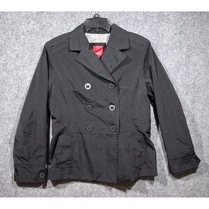 Vintage 90s Y2K Esprit‎ Womens Medium Babydoll Double Breasted Peacoat Jacket